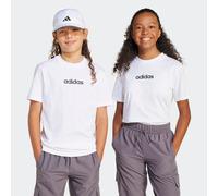 T-Shirt ADIDAS SPORTSWEAR "ESSENTIALS KIDS", Jungen, Gr. 152, schwarz-weiß (weiß, schwarz), Obermaterial: 100% Baumwolle, Rundhals, Shirts T-Shirt, sportlicher Stil, Rundhalsausschnitt, lässige Passfo