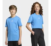 T-Shirt ADIDAS SPORTSWEAR "ESSENTIALS KIDS", Jungen, Gr. 176, ray blau, weiß, Obermaterial: 100% Baumwolle, normal, Rundhals, Shirts T-Shirt, für Kinder, mit Rundhalsausschnitt, ohne Verschluss, pfleg