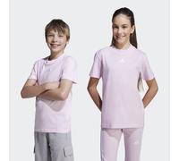 T-Shirt ADIDAS SPORTSWEAR "ESSENTIALS KIDS", Mädchen, Gr. 152, pink (clear pink, weiß), Obermaterial: 100% Baumwolle, normal, Rundhals, Shirts T-Shirt, für Kinder, mit Rundhalsausschnitt, ohne Verschl