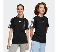Adidas Kinder T-Shirt Essentials JD6487 3‑Streifen Kurzarm Schwarz/Weiß 152