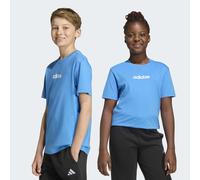 T-Shirt ADIDAS SPORTSWEAR "ESSENTIALS KIDS", Mädchen, Gr. 164, blau (ray blau, weiß), Obermaterial: 100% Baumwolle, Rundhals, Shirts T-Shirt, für Kinder, mit Rundhalsausschnitt, ohne Verschluss, aus B