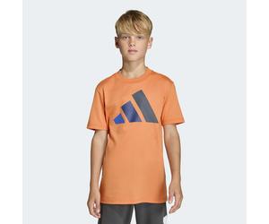 T-Shirt ADIDAS SPORTSWEAR "ESSENTIALS KIDS", Mädchen, Gr. 164, dusky orange, royal blau, dunkelblau, aurora ink, Obermaterial: 100% Baumwolle, normal, Rundhals, Shirts T-Shirt, für Kinder und Teens, m