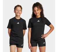 T-Shirt ADIDAS SPORTSWEAR "ESSENTIALS KIDS", Mädchen, Gr. 176, schwarz-weiß (schwarz, weiß), Obermaterial: 100% Baumwolle, normal, Rundhals, Shirts T-Shirt, für Kinder, mit Rundhalsausschnitt, ohne Ve