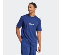 T-Shirt ADIDAS SPORTSWEAR "ESSENTIALS LINEAR SINGLE JERSEY", Herren, Gr. 3XL, blau (dunkelblau, weiß), Obermaterial: 100% Baumwolle, normal, Rundhals, Shirts T-Shirt, überschnittene Schultern, Kurzarm