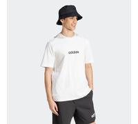 adidas T-Shirt Linear Single Jersey JE9000 – Herren Weiß/Schwarz – Gr. S