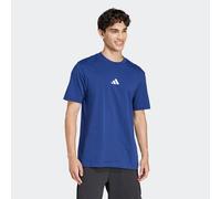 T-Shirt ADIDAS SPORTSWEAR "ESSENTIALS SMALL LOGO SINGLE JERSEY", Herren, Gr. XL, blau (dunkelblau, weiß), Obermaterial: 100% Baumwolle, normal, Rundhals, Shirts T-Shirt, sportliches Kurzarmshirt, mit