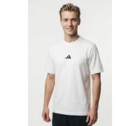 T-Shirt ADIDAS SPORTSWEAR "ESSENTIALS SMALL LOGO SINGLE JERSEY", Herren, Gr. XXL, schwarz-weiß (weiß, schwarz), Obermaterial: 100% Baumwolle, normal, Rundhals, Shirts T-Shirt, sportliches Kurzarmshirt