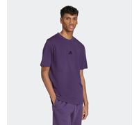 adidas Herren Essentials SMALL Logo Single Jersey Tee, Aurora Plum/Black, S