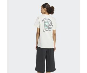 T-Shirt ADIDAS SPORTSWEAR "FOOD LOOSE GRAPHIC", Damen, Gr. S, sanftes weiß, Obermaterial: 100% Baumwolle, Shirts T-Shirt, Print T-Shirt (69305359-S) sanftes weiß