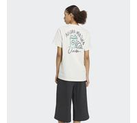 T-Shirt ADIDAS SPORTSWEAR "FOOD LOOSE GRAPHIC", Damen, Gr. XXL, weiß (sanftes weiß), Obermaterial: 100% Baumwolle, Shirts T-Shirt, Print T-Shirt (69305359-XXL) sanftes weiß