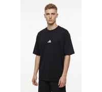 T-Shirt ADIDAS SPORTSWEAR "FUTURE ICONS SMALL LOGO", Herren, Gr. XL, schwarz, Obermaterial: 100% Baumwolle, normal, Rundhals, Shirts T-Shirt, sportlicher Stil, Kurzarm, mit kleinem 3-Streifen Logo (24