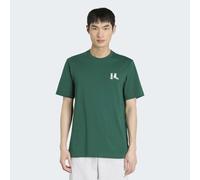 T-Shirt ADIDAS SPORTSWEAR "GRAFIK, SOMMERLICHE STICKEREI", Herren, Gr. L, grün (collegiate grün), Obermaterial: 100% Baumwolle, normal, Rundhals, Shirts T-Shirt, mit Rundhalsausschnitt, ohne Verschlus