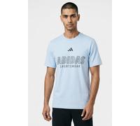 T-Shirt ADIDAS SPORTSWEAR "HOUSE OF TIRO LINEAR GRAPHIC", Herren, Gr. 3XL, blau (glow blau), Obermaterial: 100% Baumwolle, Shirts T-Shirt (70895908-XXXL) glow blau