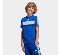 T-Shirt ADIDAS SPORTSWEAR "J 3S TIB T", Mädchen, Gr. 152, weiß (royal blau, core weiß), Obermaterial: 100% Baumwolle, Rundhals, Shirts T-Shirt, für Kinder, mit Rundhalsausschnitt, Kurzarm, ohne Versch