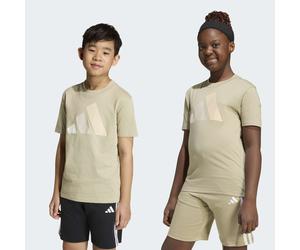 T-Shirt ADIDAS SPORTSWEAR "J BL TEE 160", Mädchen, Gr. 152, wonder cargo, sanftes weiß, wonder alumina, crystal linen, Obermaterial: 100% Baumwolle, normal, Rundhals, Shirts T-Shirt, für Kinder und Te