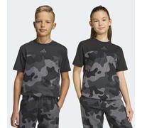 T-Shirt ADIDAS SPORTSWEAR "J CAMO T", Jungen, Gr. 164, grau (schwarz, carbon), Obermaterial: 100% Baumwolle, normal, Rundhals, Shirts T-Shirt (28858710-164) schwarz, carbon