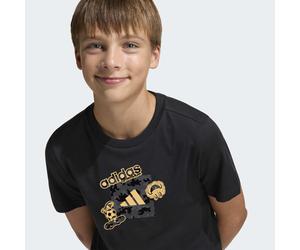 T-Shirt ADIDAS SPORTSWEAR "J CAMO TRAIN T", Jungen, Gr. 176, schwarz, Obermaterial: 100% Baumwolle, normal, Rundhals, Shirts T-Shirt (30535250-176) schwarz