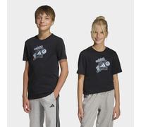 T-Shirt ADIDAS SPORTSWEAR "J CAMO TRAIN T", Mädchen, Gr. 116, schwarz, Obermaterial: 100% Baumwolle, normal, Rundhals, Shirts T-Shirt (30535250-116) schwarz