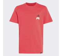 T-Shirt ADIDAS SPORTSWEAR "J GAME T 2", Jungen, Gr. 176, rot (pure ruby), Obermaterial: 100% Baumwolle, normal, Rundhals, Shirts T-Shirt, für Kinder, mit Rundhalsausschnitt, aus Baumwolle (89011431-17
