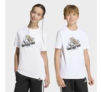 T-Shirt ADIDAS SPORTSWEAR "J GAME T", Mädchen, Gr. 116, weiß, Obermaterial: 100% Baumwolle, normal, Rundhals, Shirts T-Shirt (44012816-116) weiß