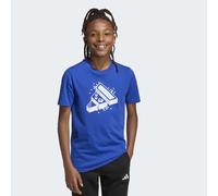 T-Shirt ADIDAS SPORTSWEAR "J GAME T", Mädchen, Gr. 128, royal blau, Obermaterial: 100% Baumwolle, normal, Rundhals, Shirts T-Shirt (87898725-128) royal blau
