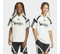 T-Shirt ADIDAS SPORTSWEAR "J HOT TEE", Mädchen, Gr. 176, sanftes weiß, schwarz, schwarz, Obermaterial: 100% Polyester, V-Ausschnitt, Shirts T-Shirt (50056442-176) sanftes weiß, schwarz, schwarz