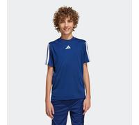 Adidas Train Essentials 3-Streifen Jungen T-Shirt, blau 128