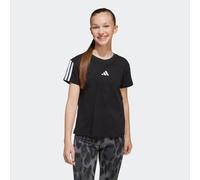 T-Shirt ADIDAS SPORTSWEAR "JG 3S TEE 160", Mädchen, Gr. 164, schwarz-weiß (schwarz, weiß), Obermaterial: 100% Baumwolle, Rundhals, Shirts T-Shirt, für Kinder, mit Rundhalsausschnitt, ohne Verschluss,