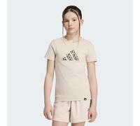 adidas Kinder Animal Print T-Shirt (Größe 152, beige)