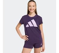 T-Shirt ADIDAS SPORTSWEAR "JG BL TEE 160", Mädchen, Gr. 170, aurora plum, powder plum, Obermaterial: 100% Baumwolle, Rundhals, Shirts T-Shirt (20923152-170) aurora plum, powder plum