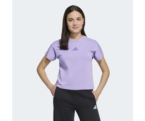 T-Shirt ADIDAS SPORTSWEAR "JG FI 3S TEE", Mädchen, Gr. 170, magic lila, tech lila, Obermaterial: 93% Baumwolle, 7% Elasthan, Rundhals, Shirts T-Shirt (86785534-170) magic lila, tech lila
