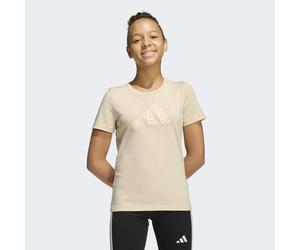 T-Shirt ADIDAS SPORTSWEAR "JUNIOR GIRLS ANIMAL PRINT GRAPHIC", Mädchen, Gr. 170, beige (crystal linen), Obermaterial: 100% Baumwolle, normal, Rundhals, Shirts T-Shirt (92672064-170) crystal linen