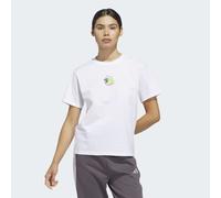 T-Shirt ADIDAS SPORTSWEAR "LIMONCELLO GRAPHIC", Damen, Gr. XXL, weiß, Obermaterial: 100% Baumwolle, normal, Rundhals, Shirts T-Shirt (28972767-XXL) weiß