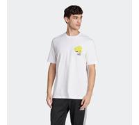 T-Shirt ADIDAS SPORTSWEAR "LOUNGE STILL LIFE LEMONS GRAPHIC", Jungen, Gr. XL, weiß, Obermaterial: 100% Baumwolle, Rundhals, Shirts T-Shirt, sportlicher Stil, mit Grafikprint, aus Baumwolle, ohne Versc