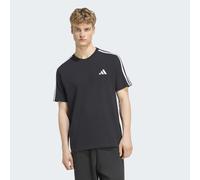 Adidas Essentials 3-Stripes Single Left Chest Branded Herren T-Shirt, schwarz XL