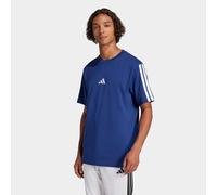 T-Shirt ADIDAS SPORTSWEAR "M 3S SJ T B", Herren, Gr. S, dkblau, weiß, Obermaterial: 100% Baumwolle, Rundhals, Shirts T-Shirt, sportlicher Stil, mit 3-Streifen-Design, aufgesticktes Logo (39234753-S) d