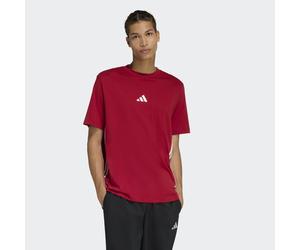 T-Shirt ADIDAS SPORTSWEAR "M 3S SJ T", Herren, Gr. M, active maroon, weiß, Obermaterial: 100% Baumwolle, normal, Rundhals, Shirts T-Shirt, mit Rundhalsausschnitt, aus Baumwolle, weiches Single Jersey