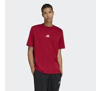 T-Shirt ADIDAS SPORTSWEAR "M 3S SJ T", Herren, Gr. S, active maroon, weiß, Obermaterial: 100% Baumwolle, normal, Rundhals, Shirts T-Shirt, mit Rundhalsausschnitt, aus Baumwolle, weiches Single Jersey