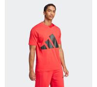 T-Shirt ADIDAS SPORTSWEAR "M BL SJ T", Herren, Gr. S, rot (pure ruby, schwarz), Obermaterial: 100% Baumwolle, normal, Rundhals, Shirts T-Shirt, klassische Silhouette, mit Rundhalsausschnitt (66619751-