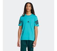 T-Shirt ADIDAS SPORTSWEAR "M FI 3S REG T", Gr. L, pure teal, Obermaterial: 100% Baumwolle, normal, Rundhals, Shirts T-Shirt (96178308-L) pure teal