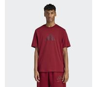 T-Shirt ADIDAS SPORTSWEAR "M FI SL T", Herren, Gr. M, rot (active maroon), Obermaterial: 100% Baumwolle, normal, Rundhals, Shirts T-Shirt, sportlicher Stil, Kurzarm, mit kleinem 3-Streifen Logo (65950