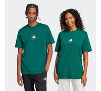 ADIDAS SPORTSWEAR T-Shirt mit Label-Print in Dunkelgruen, Größe XL