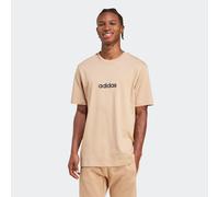 T-Shirt ADIDAS SPORTSWEAR "M LIN SJ T", Herren, Gr. S, schwarz (warm sandstone, schwarz), Obermaterial: 100% Baumwolle, normal, Rundhals, Shirts T-Shirt, überschnittene Schultern, Kurzarmdesign, aus B