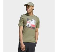 T-Shirt ADIDAS SPORTSWEAR "M MOS OUTDOOR T" Gr. L, grün (olive strata), Shirts, Herren, L, Obermaterial: 100% Baumwolle, T-Shirt, für Erwachsene, mit Rundhalsausschnitt, ohne Verschluss, aus Baumwolle