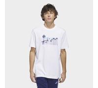 adidas Men's Summer Sunset Graphic T-Shirt, White, M