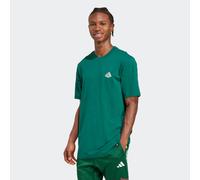 T-Shirt ADIDAS SPORTSWEAR "M PIZZA TRIM T", Herren, Gr. S, grün (collegiate grün), Obermaterial: 100% Baumwolle, Shirts T-Shirt, sportlicher Stil, kurze Ärmel, mit Grafikdruck, aus Baumwolle (31449115