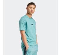 T-Shirt ADIDAS SPORTSWEAR "M SL SJ T", Herren, Gr. L, powder teal, schwarz, Obermaterial: 100% Baumwolle, normal, Rundhals, Shirts T-Shirt, sportliches Kurzarmshirt, mit Rundhalsausschnitt (58774657-L