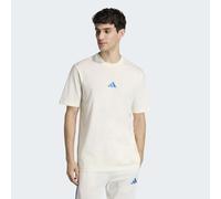 ADIDAS Herren Shirt Essentials Small Logo Single Jersey (normal & lang) (KC0904) L OWHITE/RAYBLU