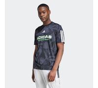 T-Shirt ADIDAS SPORTSWEAR "M TIROAOPJSYQ3", Herren, Gr. S, schwarz (multicolor, carbon, schwarz), Obermaterial: 100% Polyester, Rundhals, Shirts T-Shirt, sportlicher Stil, mit Rundhalsausschnitt, Allo