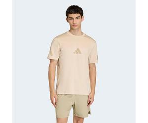T-Shirt ADIDAS SPORTSWEAR "M Z.N.E. TEE", Herren, Gr. L, crystal linen, Obermaterial: 100% Baumwolle, normal, Rundhals, Shirts T-Shirt, sportlicher Stil, Kurzarm, aus Baumwolle, ohne Verschluss (57685